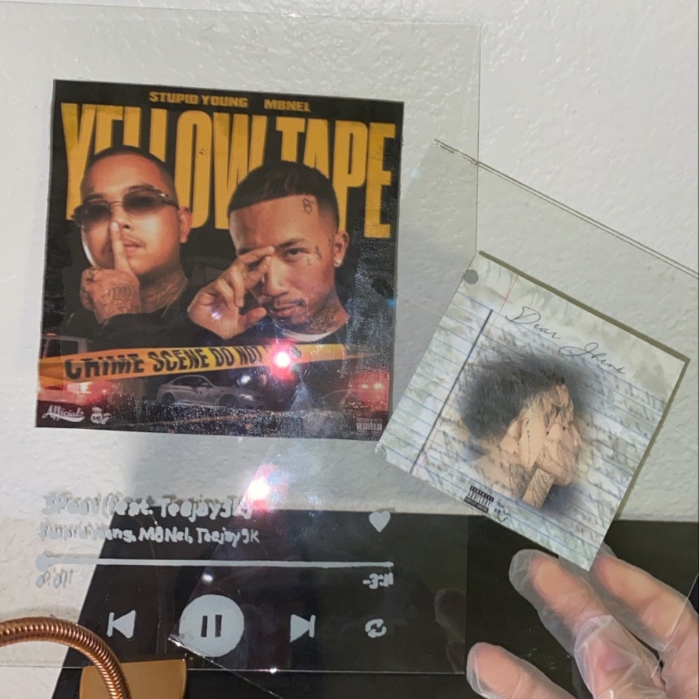 Album/song Custom Glass Plaque